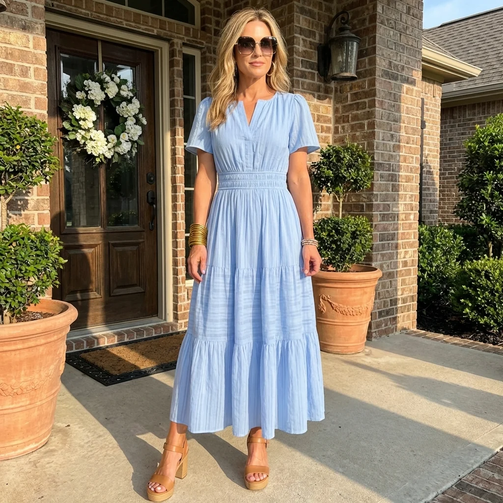 Sommerkleid Damen Maxi Casual Langes Kleid Sommer